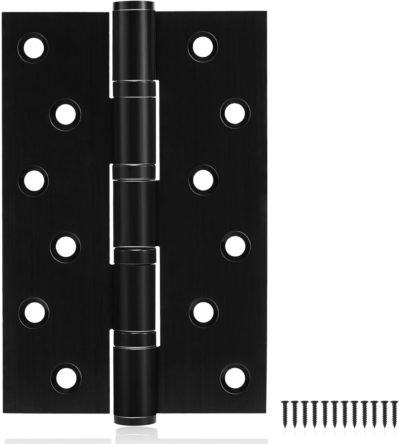 3 Pack Black Door Hinges 6 Inches Heavy Duty Stainless Steel