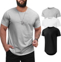 Big & Tall Men's T-Shirt 3XL-8XL - Stretch Casual Crewneck