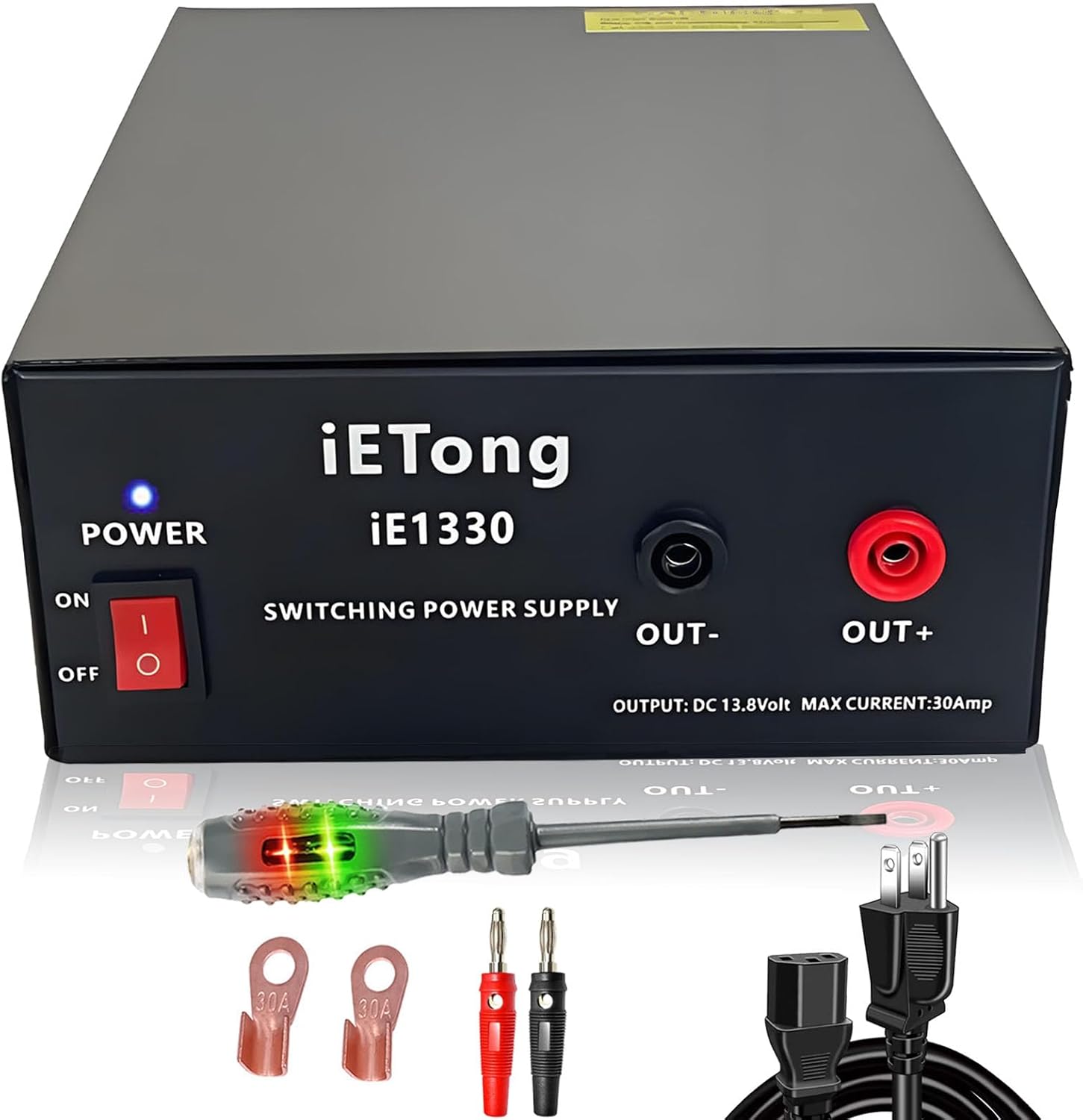 iETong 13.8V 30A DC Power Supply - Reliable & Compact for Radio Enthusiasts