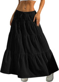 Boho Flared Ruffle Long Maxi Skirt for Women - Chic Summer Style