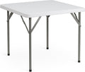 Square 34.25in Folding Event Table - Portable Locking Legs