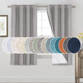 PrinceDeco Blackout Curtains for Bedroom 63 Inches Long Panels