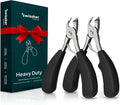 Toenail Clippers Pack of 2 - Heavy Duty Clippers for Thick Nails
