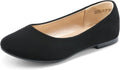 Girls Suede and Glitter Ballerina Flats - Slip-On Dress Shoes