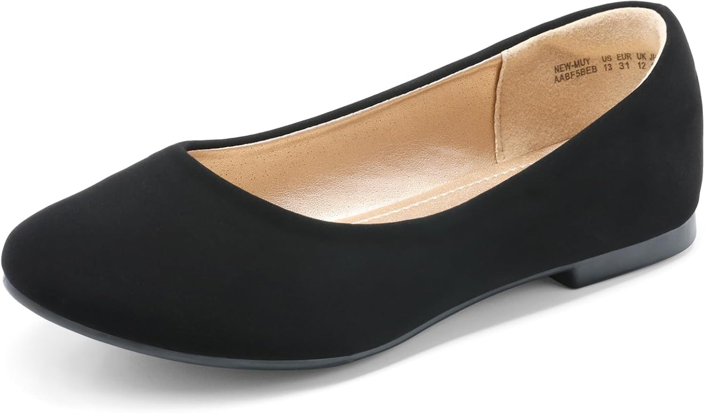 DREAM PAIRS Girls Dress Shoes Slip on Ballerina Flats for Parties