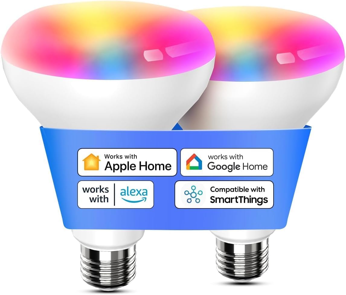meross Smart Light Bulb BR30 WiFi Flood LED for Home Automation