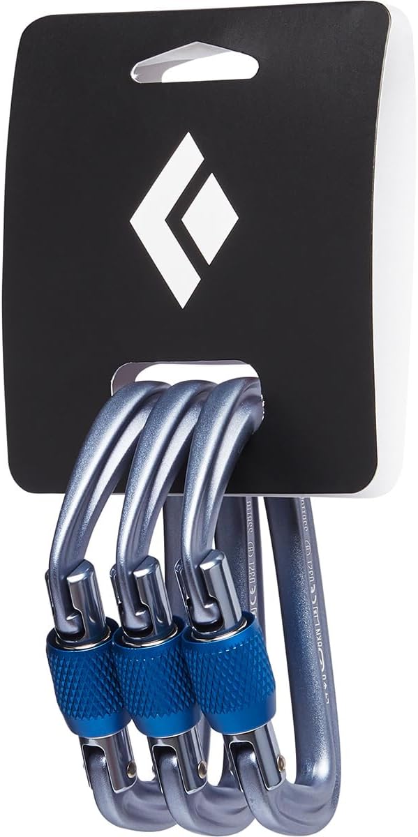 BLACK DIAMOND Hotforge Screwgate Locking Carabiner 3 Pack Review