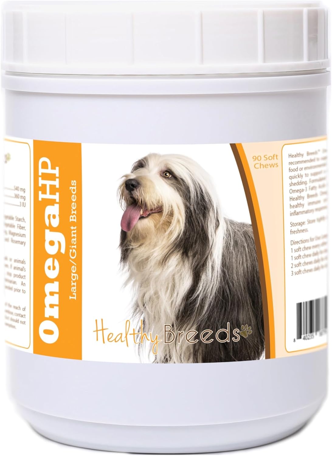 Healthy Breeds Bearded Collie Omega HP Fatty Acid Chews 90 Count