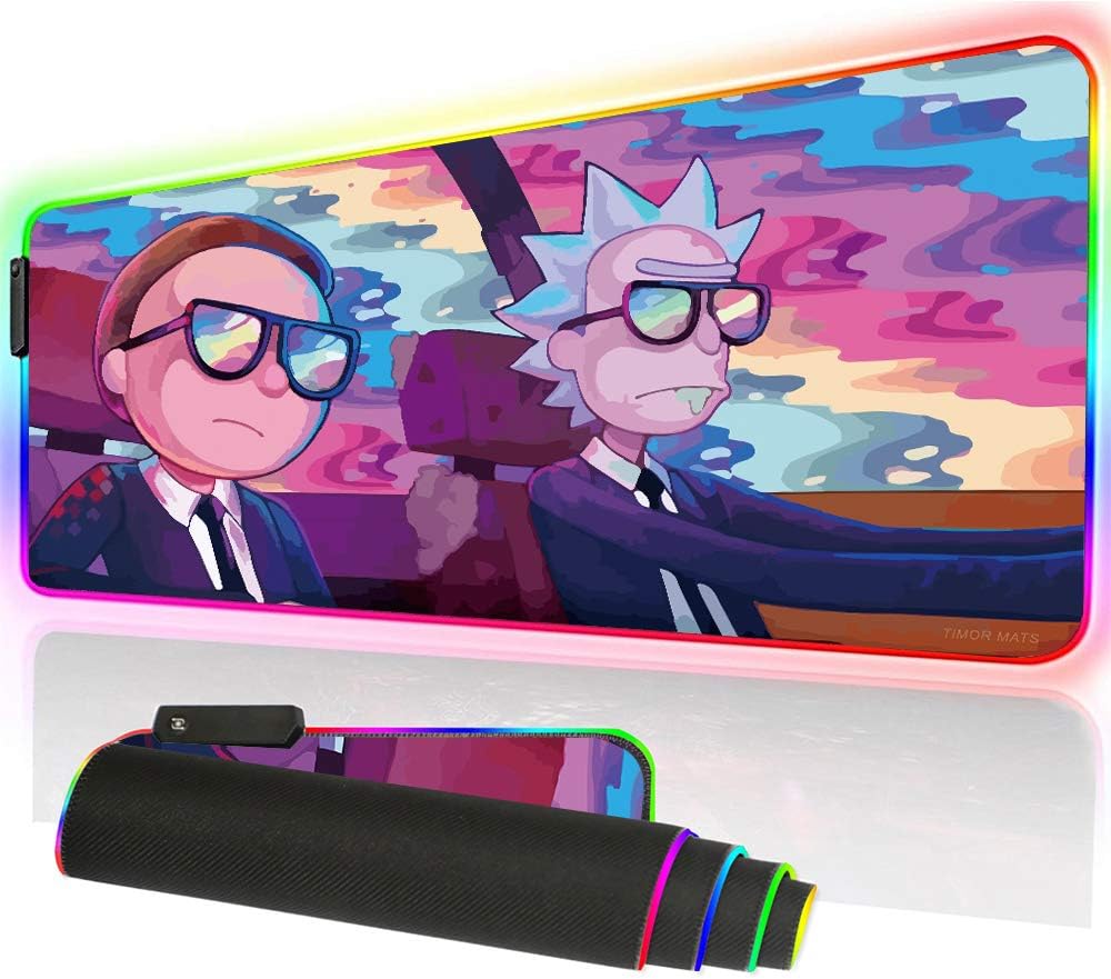 Vibrant RGB Gaming Mouse Pad - Enhanced Precision