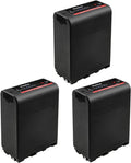 Kastar NP-F990EXP Battery 3-Pack Replacement for Atomos - Long Run