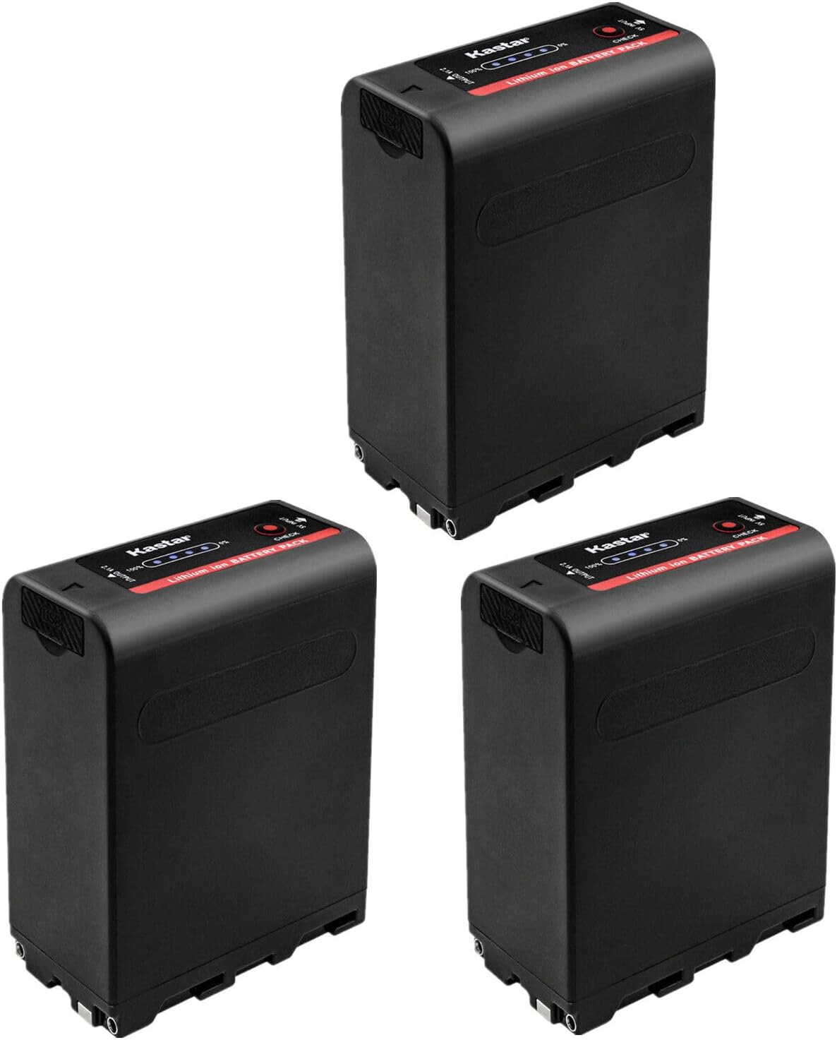 Kastar NP-F990EXP Battery 3-Pack for Atomos Recording Monitors