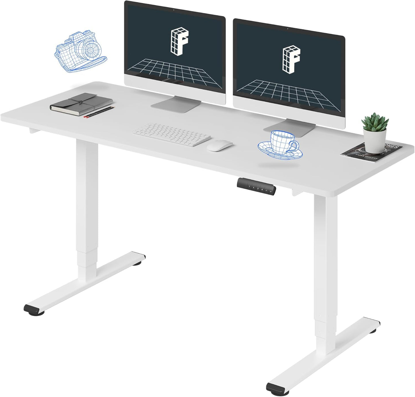 FLEXISPOT E6 Essential Standing Desk with 3-Stage Lift System