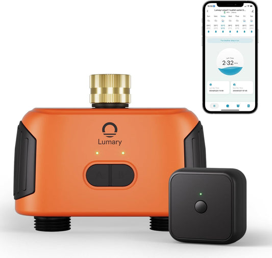 Lumary Smart WiFi Water Timer for Efficient Garden Irrigation