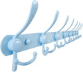 Dseap Coat Rack Wall Mount 29.5 in 8-Tri-Hooks - Heavy Duty Wall Rail