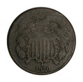 1870 Two Cent Piece Circulated Civil War Era Coin for Collectors