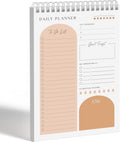 Daily Planner To Do List Notepad 60 Undated Pages - Apricot Desk Pad