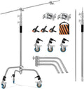 Soonpho Adjustable 10ft Heavy Duty C-Stand with Boom Arm - Studio