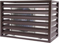 Aluminum Alloy Air Conditioner Fence Screen - 4 Panels Outdoor Privacy