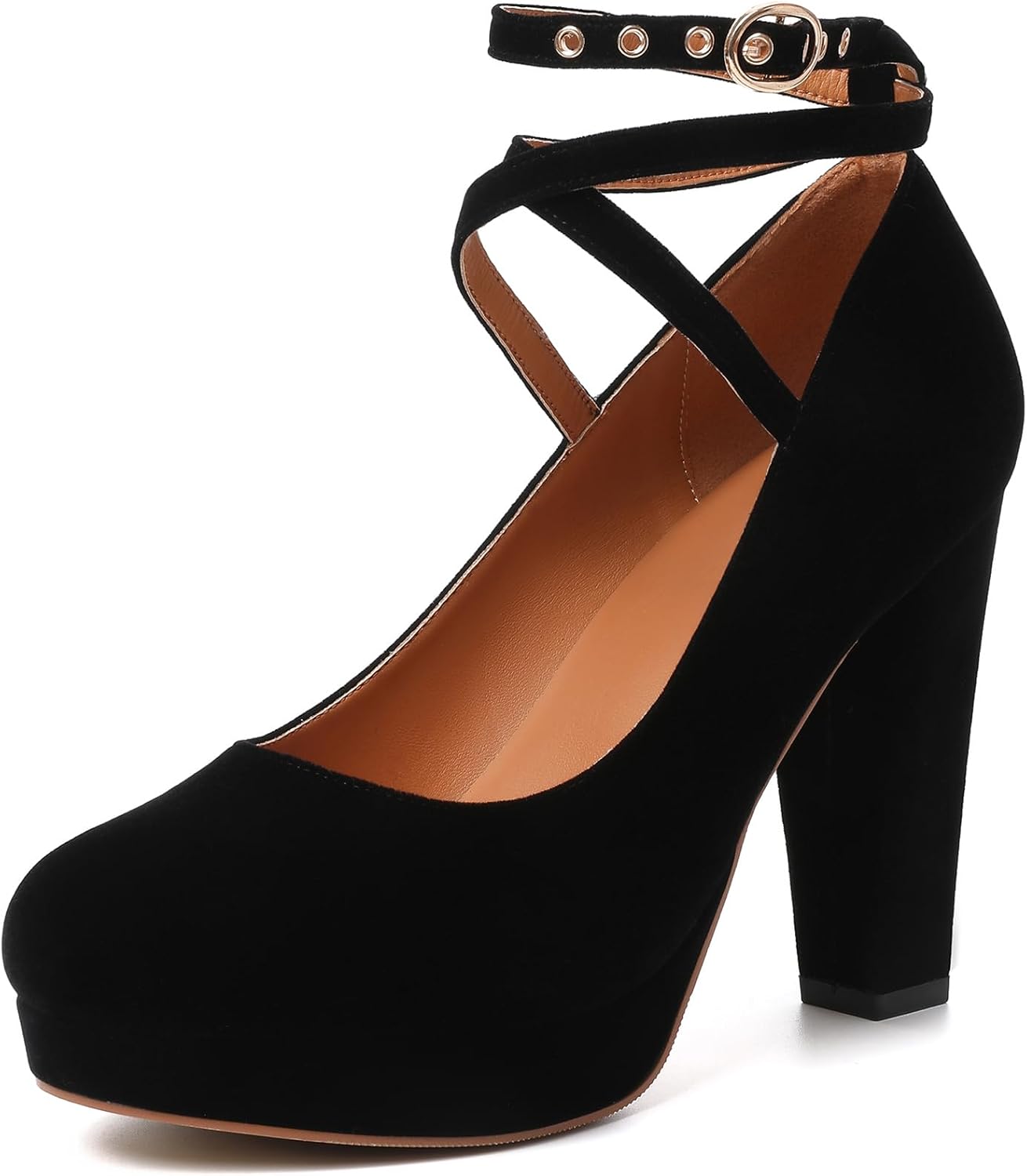 Mostrin Fashion Vintage Womens Bowtie Platform Pumps for Elegance