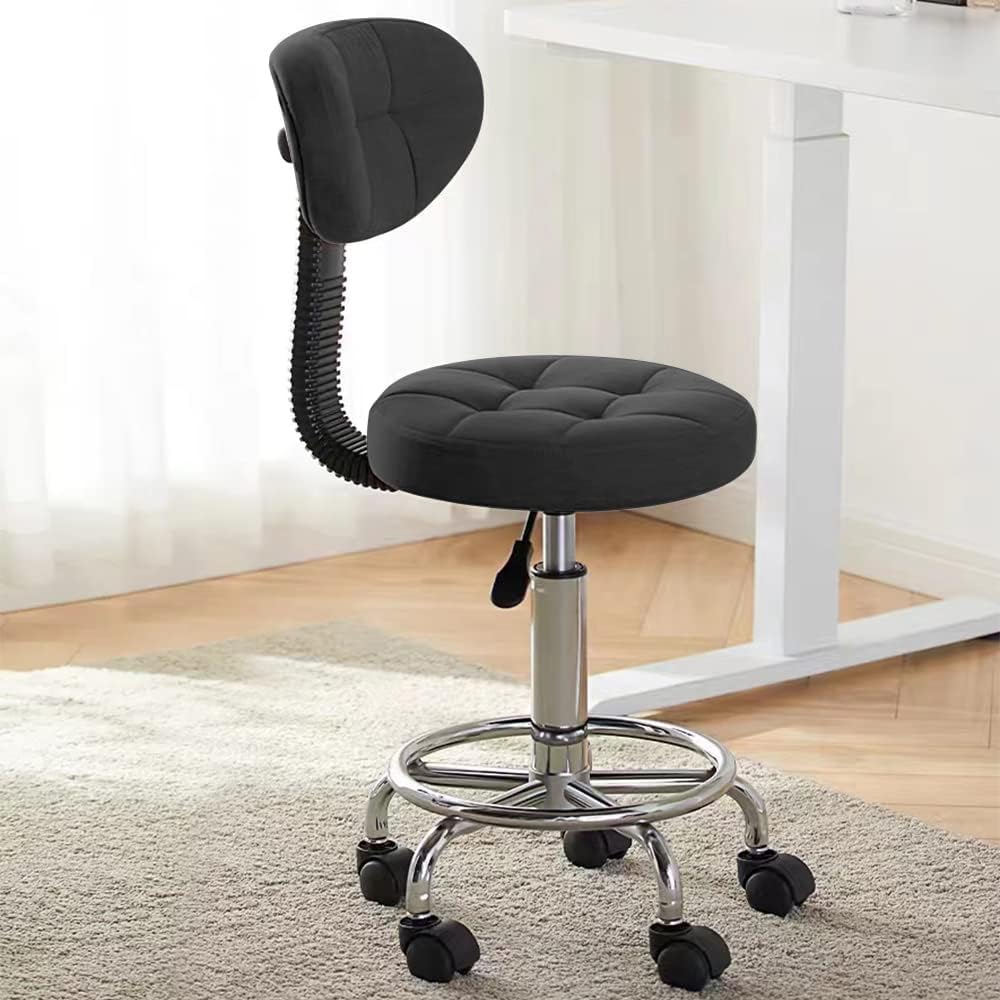 Office Drafting Chair with Back Support and Footrest for Comfort