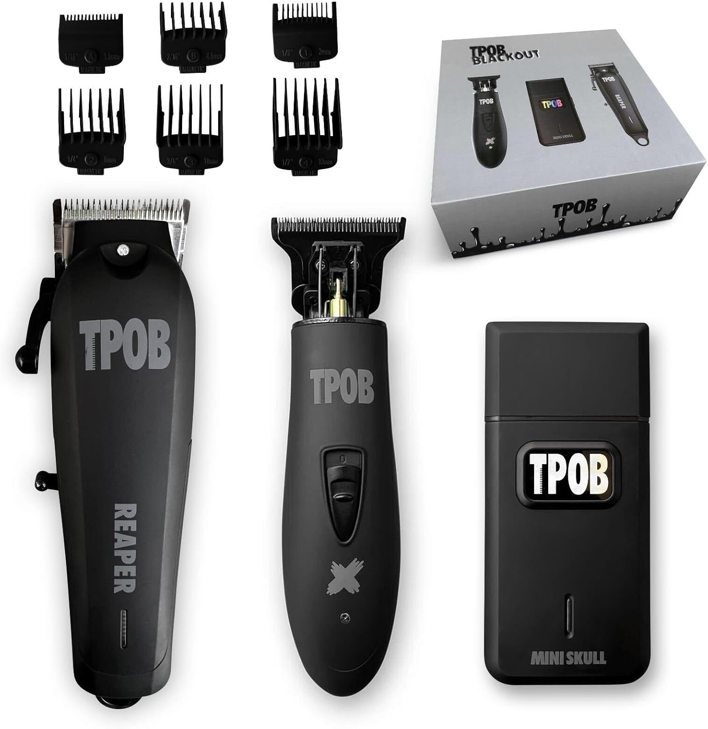 TPOB Slime 2 Black Clipper Trimmer Shaver Set for Men