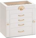 Jewelry Box with 4 Drawers for Earrings and Necklaces Storage