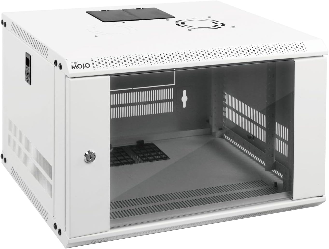 Tecmojo 6U Wall Mount Rack for 19in IT Equipment with Lockable Door
