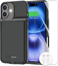 GIN FOXI Battery Case for iPhone 16 Plus - Slim 8500mAh Fast Charger