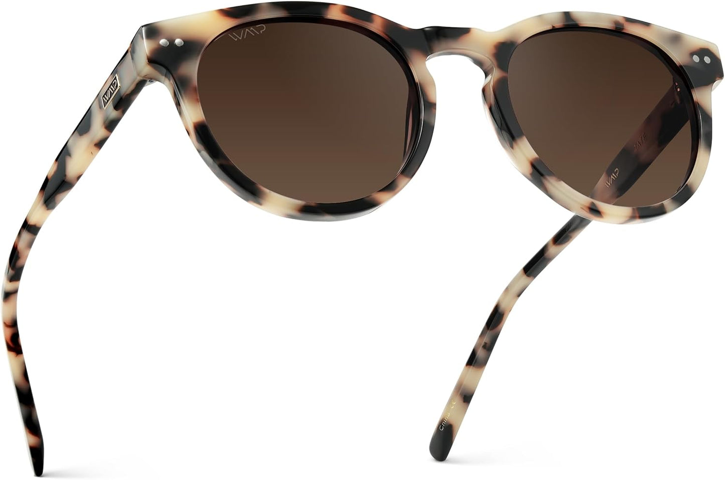 WearMe Pro Round Polarized Sunglasses for Women - Retro Style