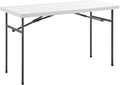 Living and More 4ft Folding Utility Table - Portable Indoor & Outdoor