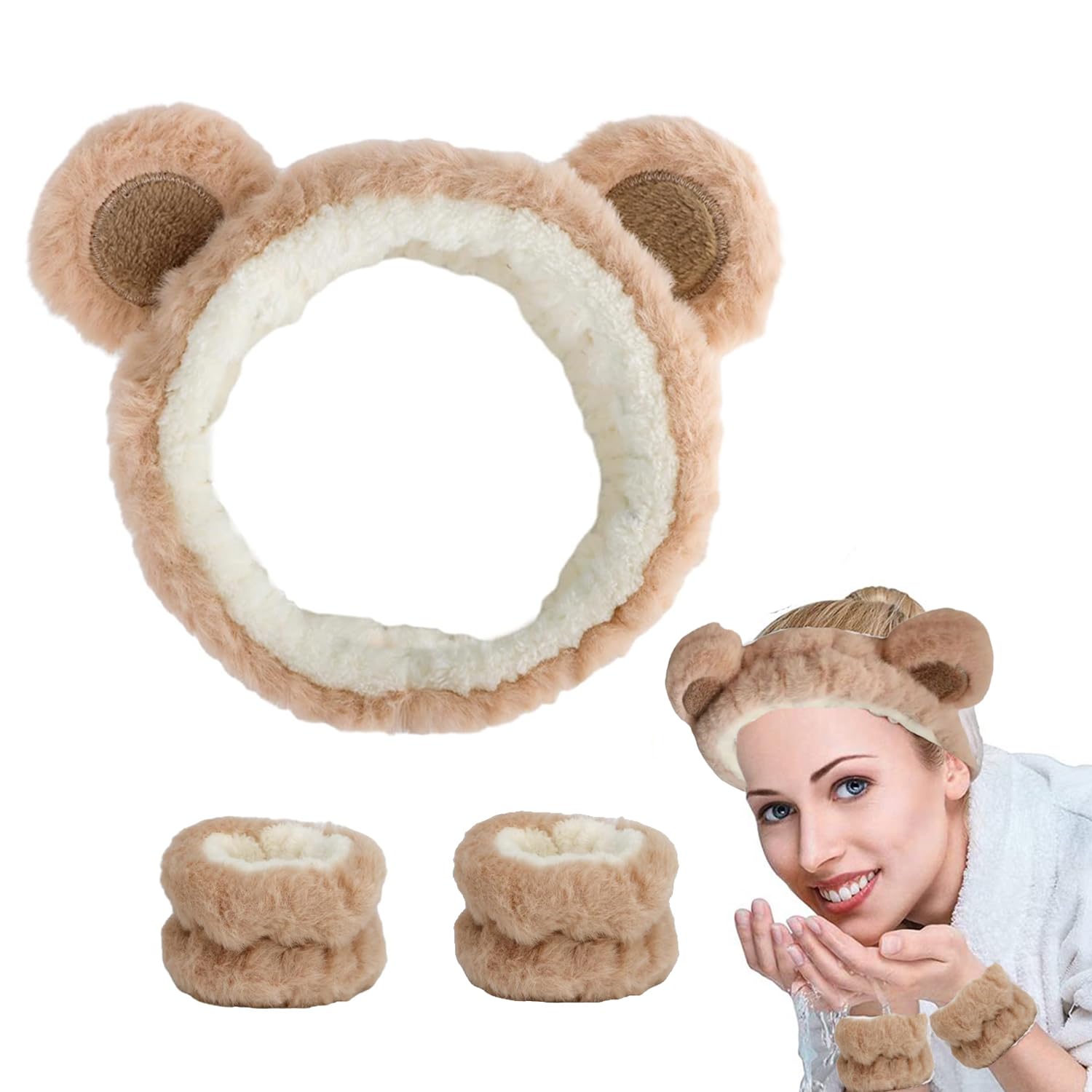 Cute Bear Ear Skincare Set for Women & Girls