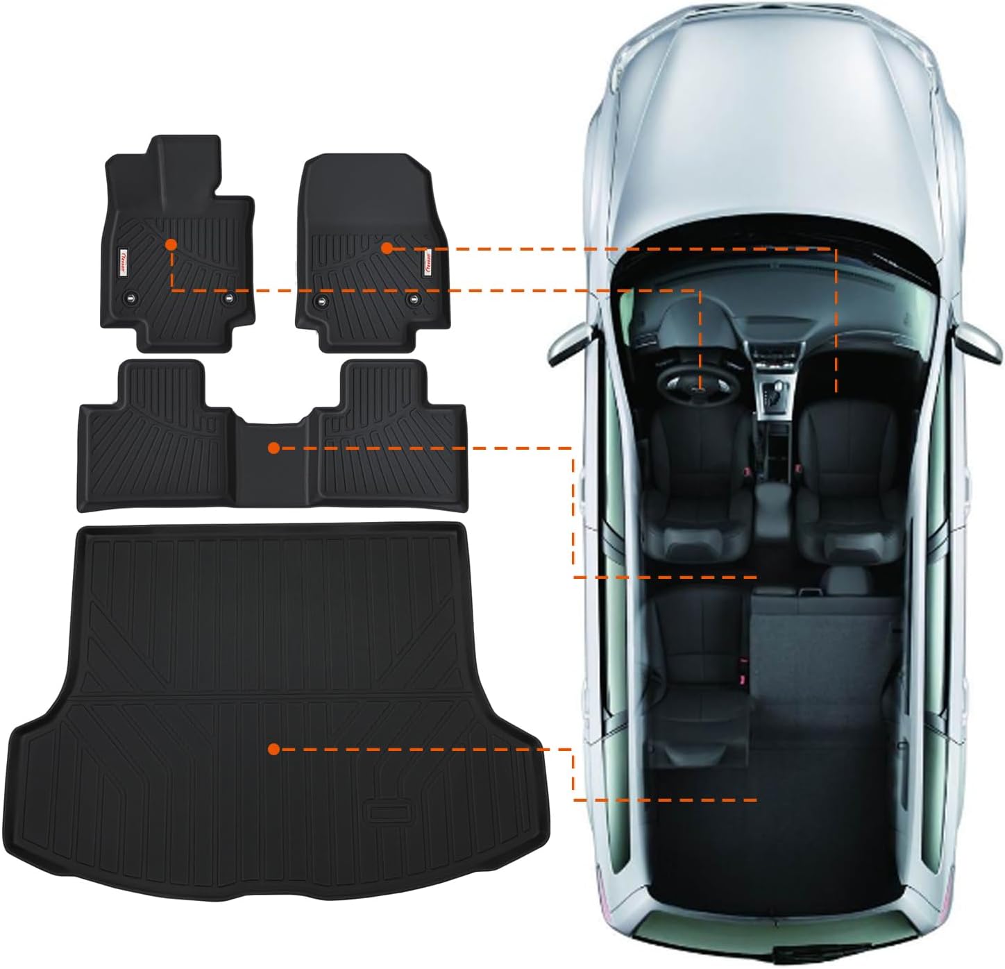 Custom Fit Tesson Floor Mats for 2023-2026 Lexus RX Models