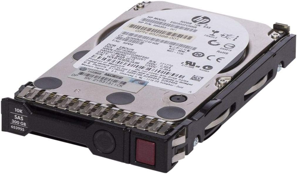 HP 653955-001 300GB 10k RPM SAS Hard Drive for High Performance