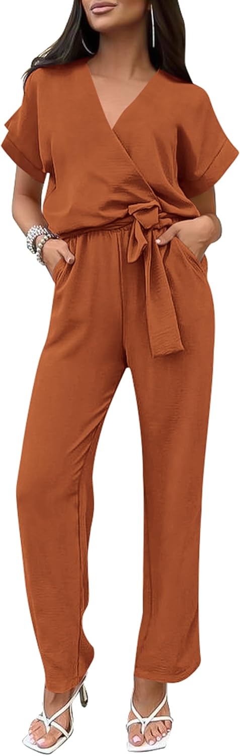 PRETTYGARDEN Women's Summer One Piece Jumpsuit for Casual Style