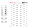Temporary Eyebrow Tattoos 5 Pack - Natural Hair-Like Strokes Beauty