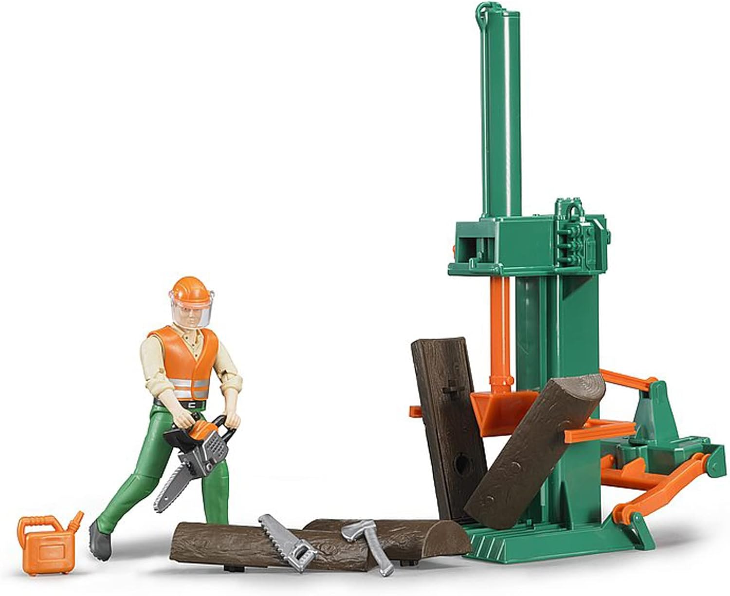 bworld Logging Set with Man - Realistic Play for Kids