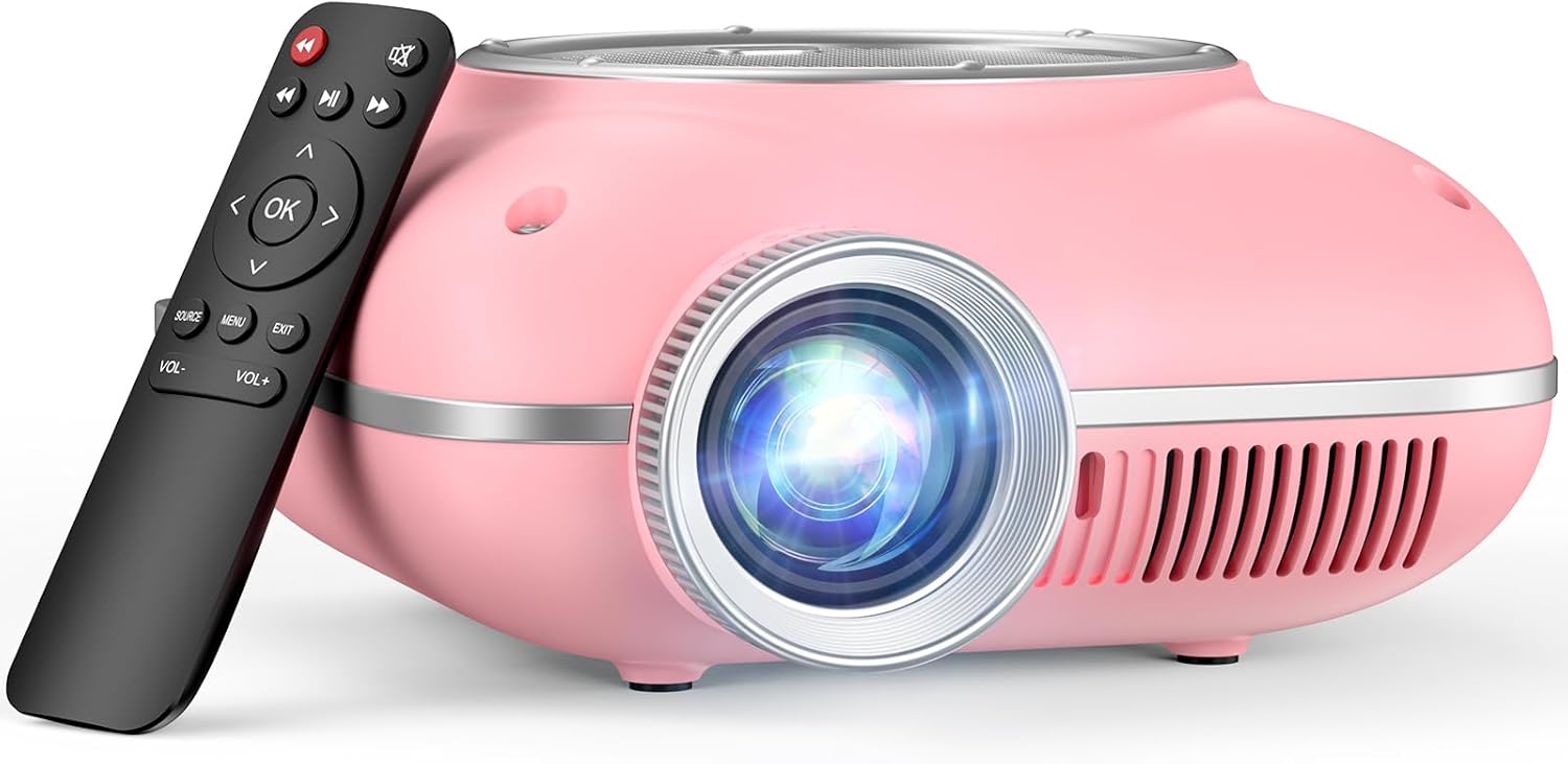 Mini Projector with Two-Way Bluetooth for Home Theater Fun