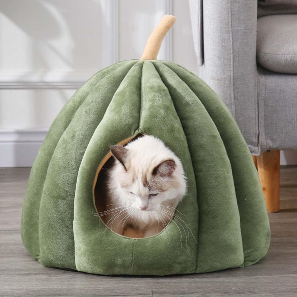 Pumpkin Style Cat Cave - Cozy Retreat for Pets