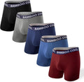 Bamboo Cool Men's Boxer Briefs 4 Pack - Soft Breathable Pouch