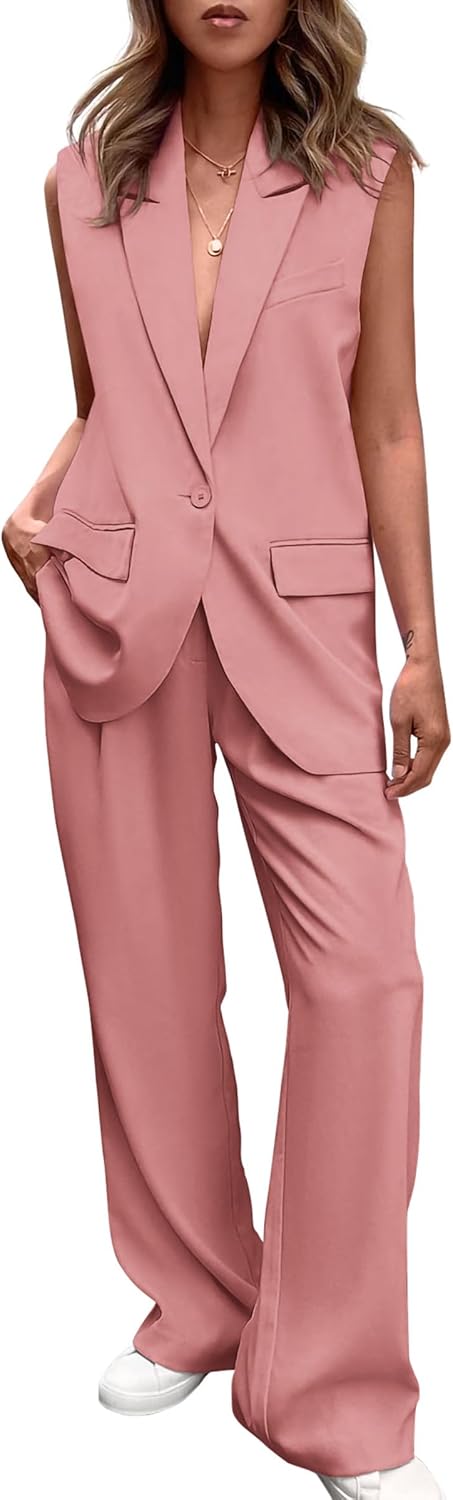 PRETTYGARDEN Women's 2 Piece Outfits for Stylish Business Wear