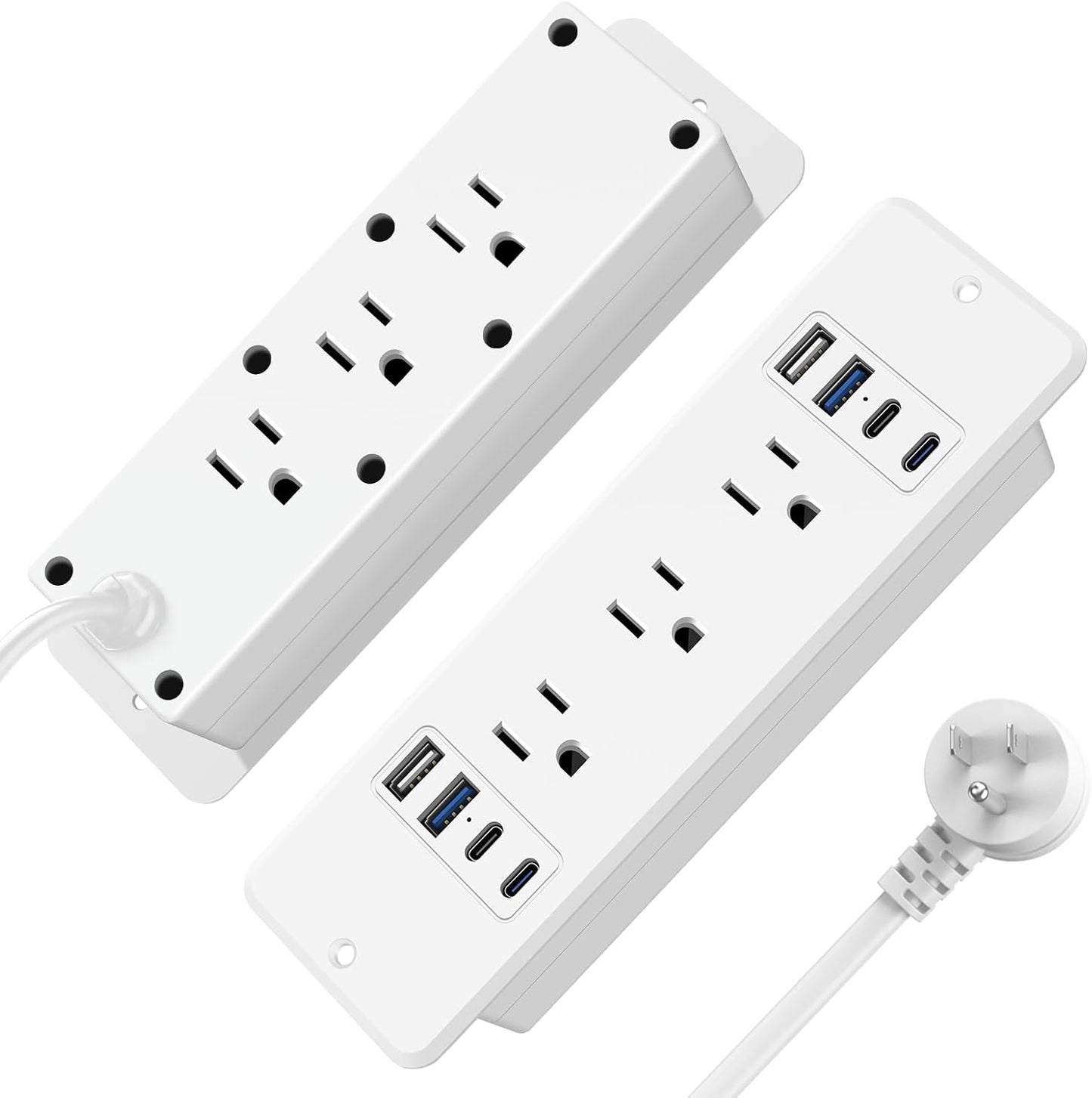 HHSOET 14 in 1 Fast Charging Recessed Power Strip for Home