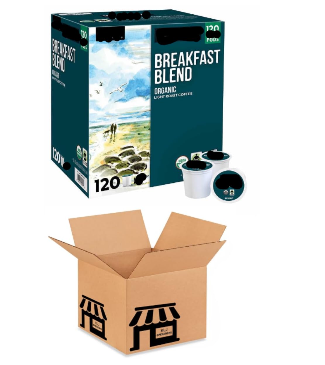Organic Light Roast Coffee Pods - 120 Ct for Fresh Mornings by Kirkland