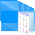 School and Home 2 Pocket Folders with 4 Clear Inner Pockets
