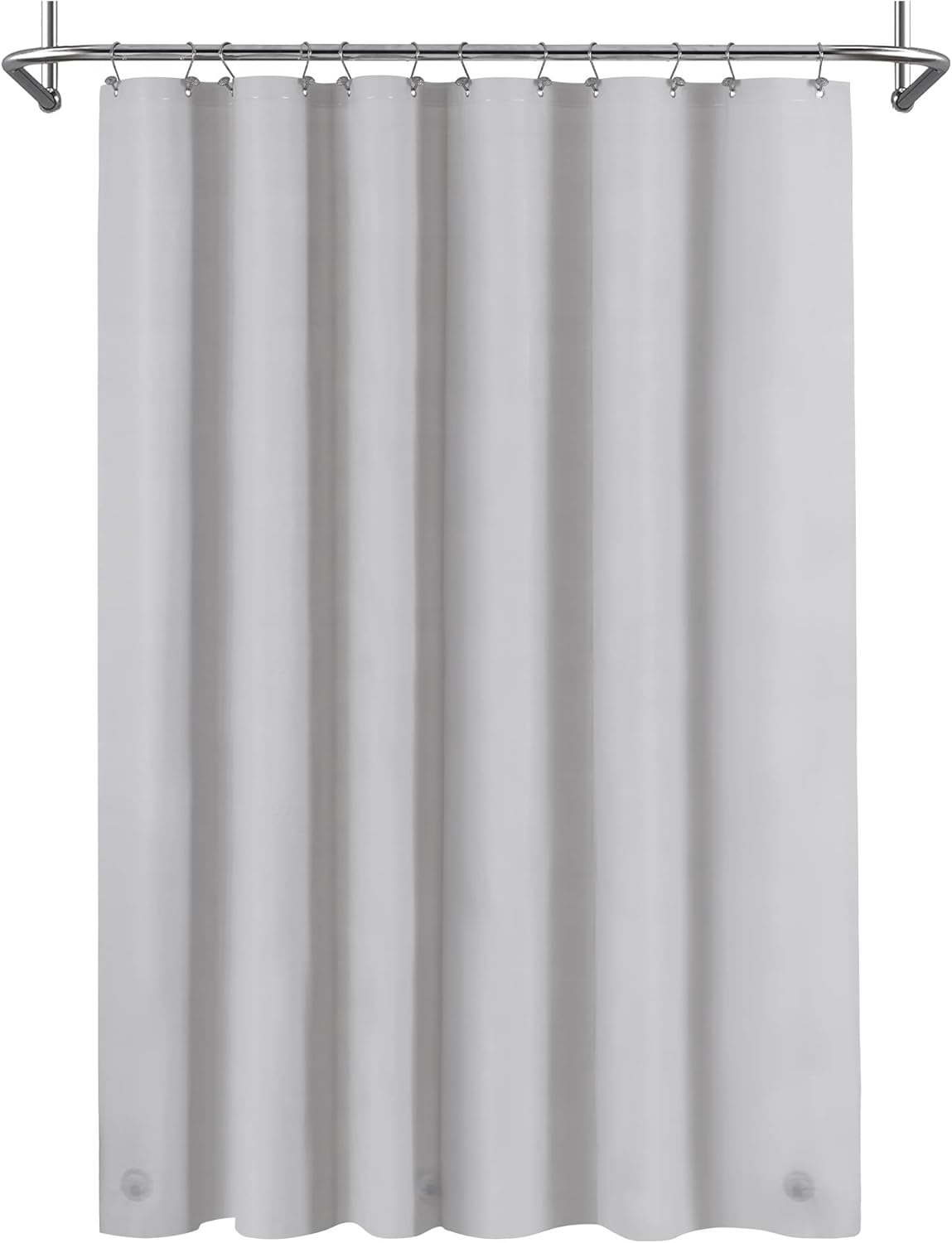 Light Gray Waterproof Shower Liner 72x72 ~ Mrs Awesome