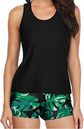 Tankini Swimsuits for Women 3 Piece Set - Modest Tummy Control