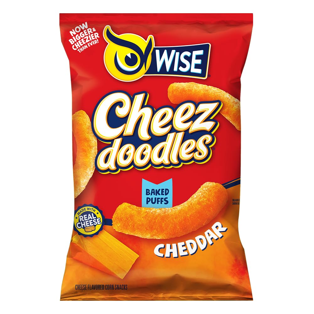 Wise Cheez Doodles Baked Puffs for Kids and School Snacks