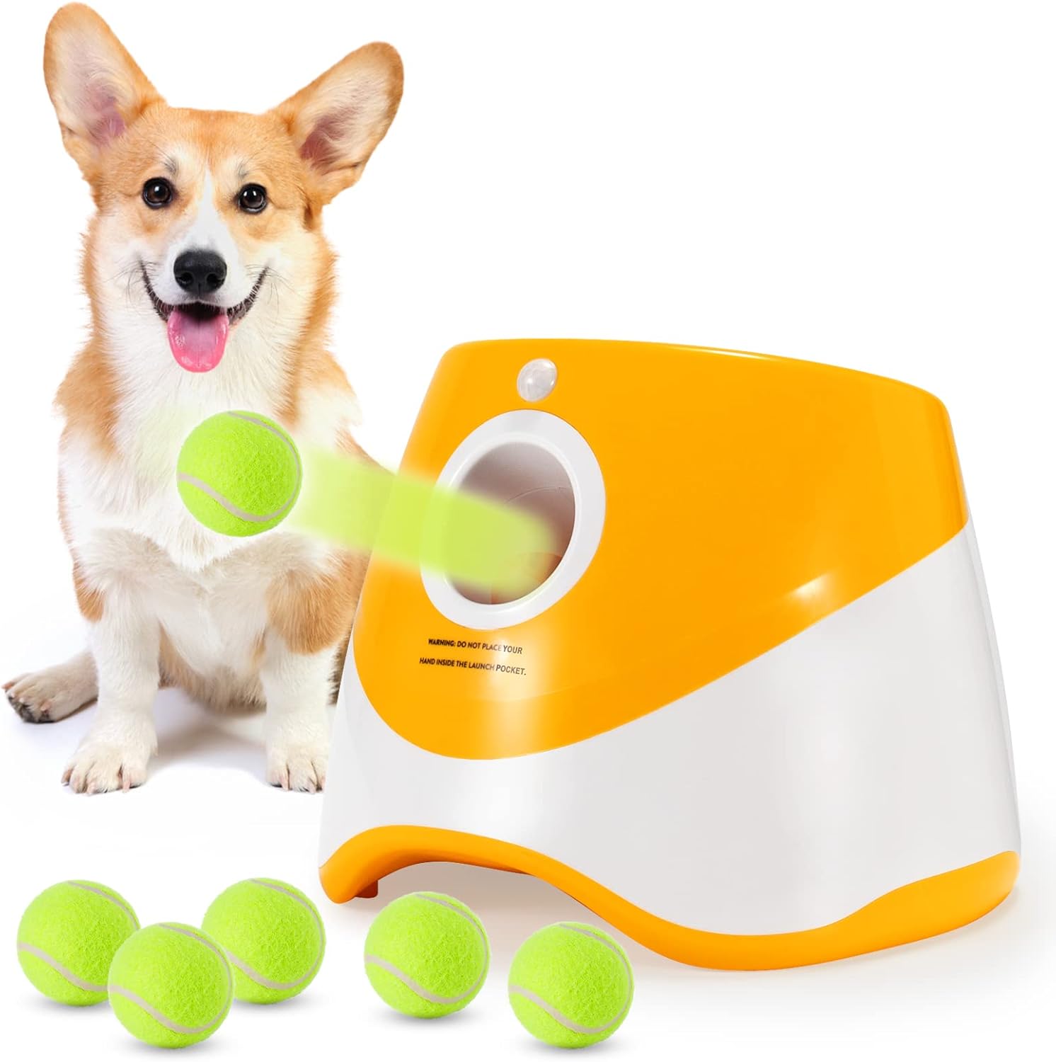 SOCO Automatic Ball Launcher for Small Dogs - Interactive Toy