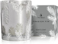 Thymes Frasier Fir Candle Pine Needle Design - Silver Statement (6.5