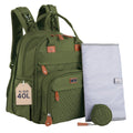 Extra Large Diaper Bag Backpack - Expands to 40L for Twins