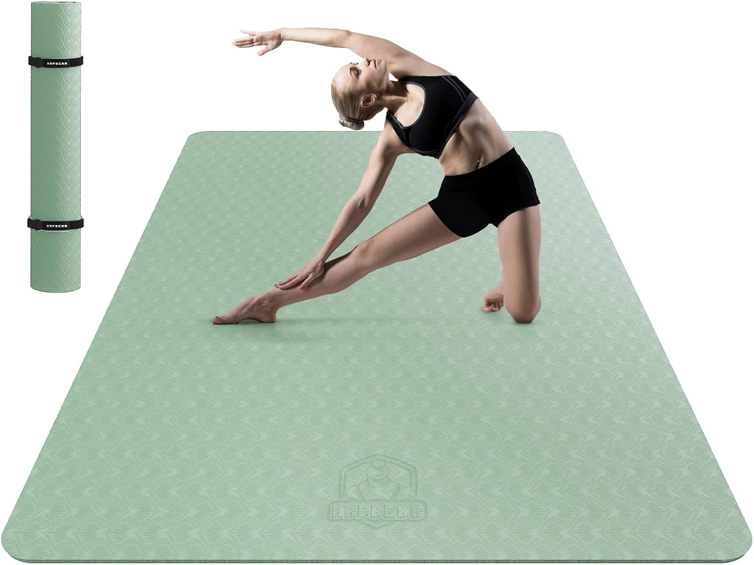Extra Large Yoga Mat for Home Workouts - Non-Slip & Durable